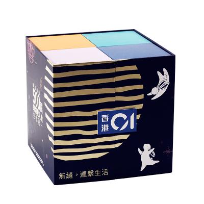 China 2022 New Stylish Recyclable Custom Design Cosmetic Folding Advent Calender Set Cardboard Empty Craft Paper Box for sale