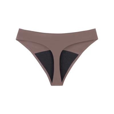 China Antibacterial Antibacterial Plain Dyed Leak Proof Menstrual Physiological Period Panties Breathable Breathable Thong Absorption Plain for sale