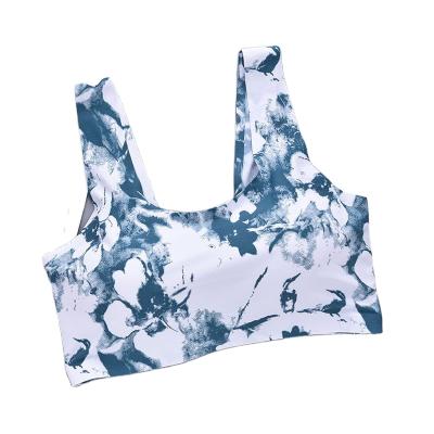 China 2021 hot sale new fashion girls QUICK DRY different styles printed wireless seamless padded bra for sale