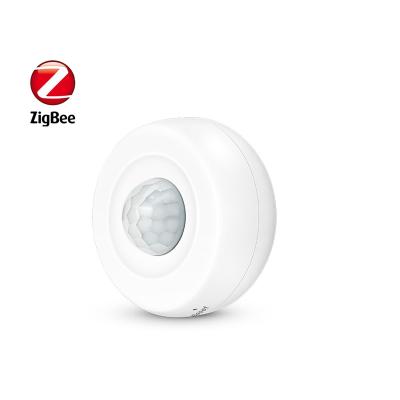 China White Color Battery & USB Power Smart Life APP Infrared Detector Alarm Tuya Zigbee pir Motion Sensor Alarm à venda