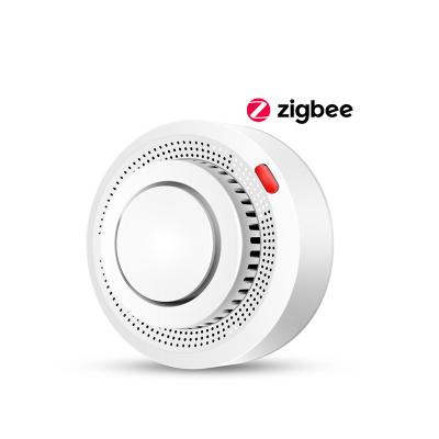 China Fire Safety Protection Detector Intelligent Home Security Sound Alarm Smart Life APP Tuya Zigbee Smoke Sensor à venda