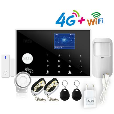 Κίνα Home Burglar Alarm SIM Card Wireless & Wired Detector RFID TFT Touch Keyboard 11 Languages Compatible Alexa Wifi 4G Alarm System προς πώληση