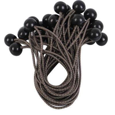 China High Quality Polyester CE GS 28pcs 9-Inch Bungee Cord With Plastic Ball Rope Band Sets Bungee Ball for sale