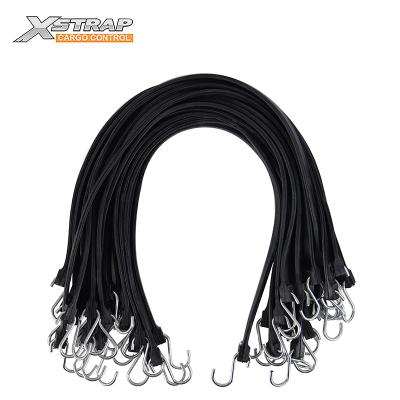 China Custom Adjustable XSTRAP RTS EPDM Rubber Flat Tie Down Tarp Strap With Hooks for sale