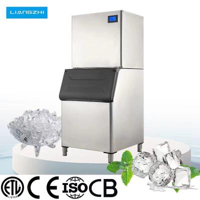 China LZ-600 Large Capacity Air Cooling Cube Maker for Drinks 200kg Ice Storage and Design for sale