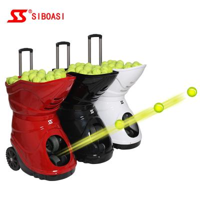 China S4015 Tennis Feeder Machine With LCD Screen Double Ball Divider for sale