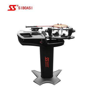 China Black Siboasi Sports Tennis Stringing Machine With Badminton Flight Clamp for sale