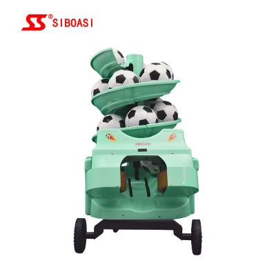 China 15 Balls Capacity Siboasi Football Machine Launcher Trim Horizontal Functions for sale