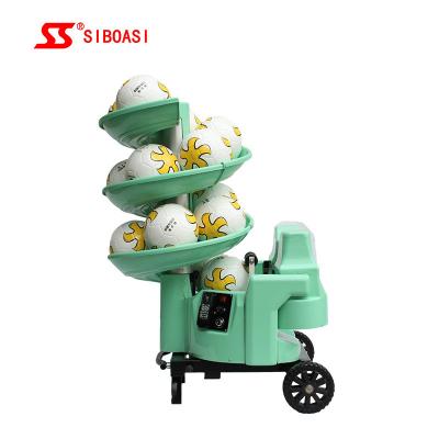 China Hand Push Football Machine Random Function ABS Internal Server Direction for sale