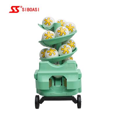 China Automatic Football Machine Force adjustment Self feeding system 102 KG for sale