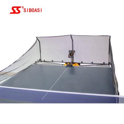 China 240V Table Tennis Machine , ROHS ping pong automatic ball machine Forehand for sale