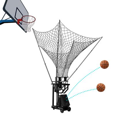 China Metal Remote Control Basketball Automatic Rebounder Shooting Feeding Device for sale