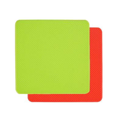 China Mat Baking Pot Pads And Square Silicone Shape Stocked Baking Dining Table Mat for sale