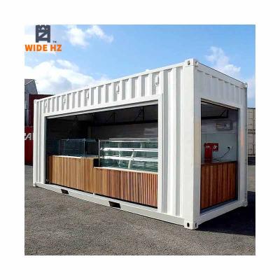 China Modern Prefab Modular Shipping Container Restaurant 20ft Cafe Prefabrik Food Container Restaurant 40ft With Kitchen for sale