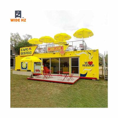 China Modern prefab smart shipping container module shop restaurant mobile cafe food cafe kiosk coffee bar for sale