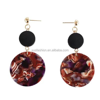 China Yiwu Ebay Ailexpress sale circle bamboo earring er12393 hiphop tortoise shell star earring club style hot earring er12393 for sale