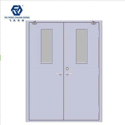 China Steel Fire Rated Swing Double Sheet Door For Warehouse And Building for sale