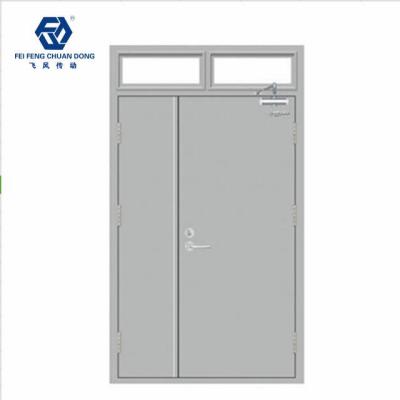 China Swing China Factory Supply Building Uneven Double Leaf Fire Door for sale