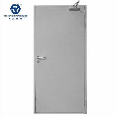 China Swing fireproof steel fire door with panic bar in China for sale