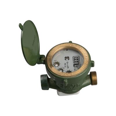 China Brass Rotary Vane Wheel Single Jet Liquid-Sealed Digital Water Meter for sale