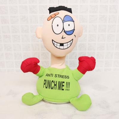 China Punch Me Anti-stress Toy Plush Punch Me Doll from Toy Factory Hot Sale Electric Plush Screaming Toy Novelty for sale