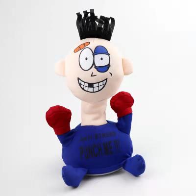 China Electric Funny And Anti-stress Plush Toys Screaming Toy Novelty To Punch Me Anti-stress Toy Plush Doll Anti Stress A Gift Choice Great For Your Children for sale