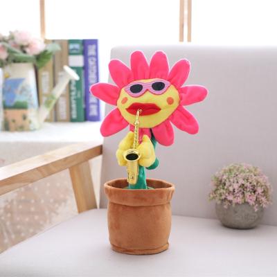 China Gift Hot Sell Sunflower Toys For Babies Electronic Singing Dancing Early Childhood Education Funny Toys for sale