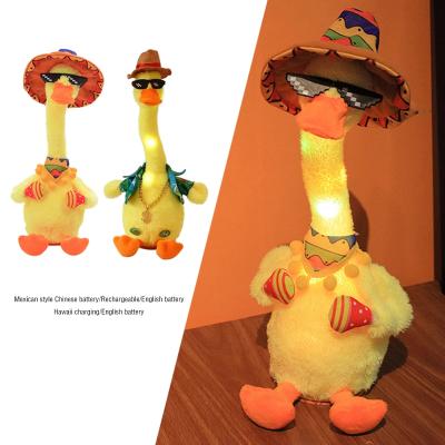 China Promotion Doll Animal Plush Toy Cartoon Swing Singing Talking Dancing Duck Toys for Children for sale