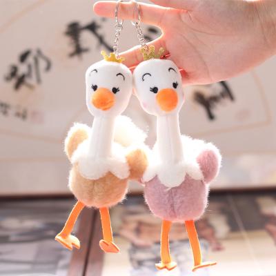 China Eco-friendly Ostrich Plush Key Chain Custom Car Key Chain Key Chain For Gift for sale