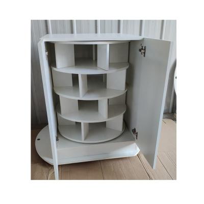 China (Height)Adjustable Home Use Shoe Cabinet With Door Customized Box Rotating 360 Racks for sale