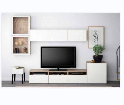 China Size And Color Can Be Customized White Colors High Gloss TV Stand And Black Color TV Door Stand With 2 Drawer TV Unit Cabinet for sale