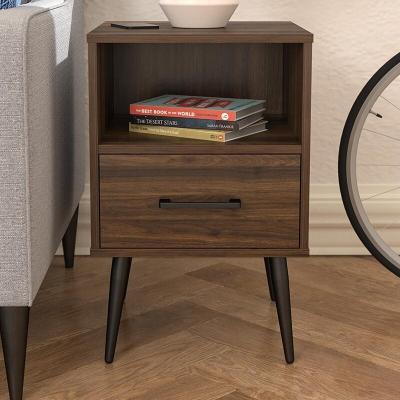 China Assembled Bedside Table End Table Side Table with Storage Cabinet for Living Room Bedroom for sale