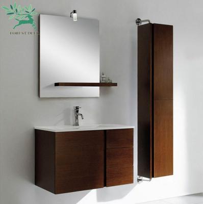 China High Quality Eco-friendly Bathroom Vanity Picks Poland Style Furniture Wooden Bathroom Medicine Cabinet for sale