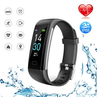 China Waterproof Smart Watch ip68 Fitness Tracker Band Rate Monitor Activity GPS Navigation CE RoHS Wristband Wristband Private Label Heart Time for sale