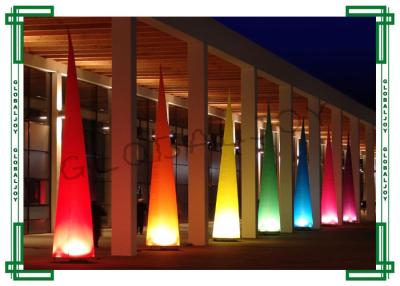 China Lighted 2.5m Inflatable Cone / Inflatable LED Cone for Decoration for sale