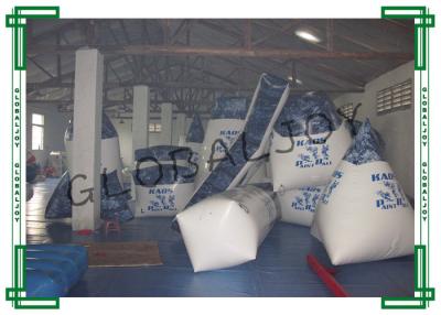 China 19pcs Printing Inflatable Paintball Bunkers White for 10 People for sale