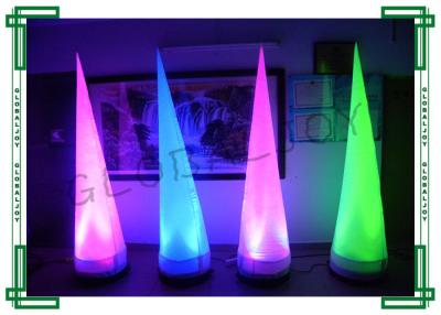 China Digital Printing Inflatable Lighting Decoration 3 Meters Inflatable Cone for sale