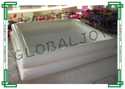 China Inflatable Small Above Ground Pools with White 0.9mm PVC Tarapulin for sale