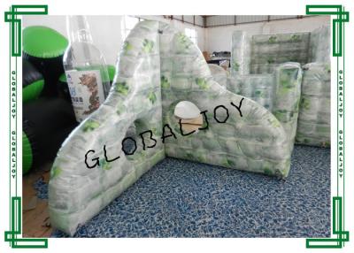 China 0.9MM PVC Inflatable Paintball Barriers War Game Broken Wall 1.8m Height for sale