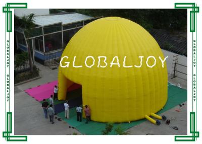 China Advertising Air Dome Large Inflatable Tent , Yellow Inflatable Canopy for sale