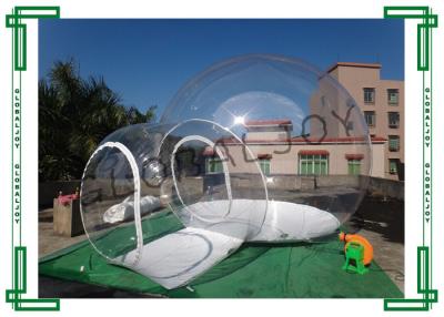 China Tienda transparente inflable modificada para requisitos particulares de la tienda inflable clara de la burbuja con el túnel en venta