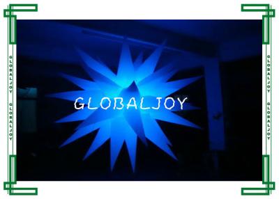 China Oxford Inflatable Lighting Decoration Led Lighting Star For Event for sale