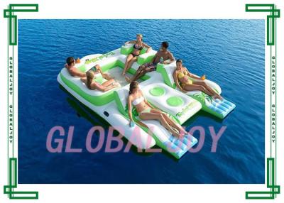 China Isla flotante inflable /tropical de la lona de alta calidad del PVC de China que flota la isla para la persona 6 en venta