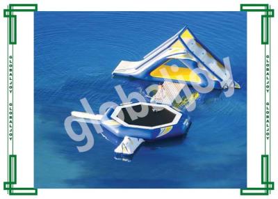 China Inflatable Floating Water Park Games / Giant Adults Water Trampoline for sale