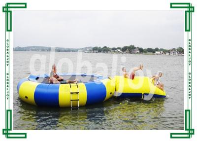 China Inflatable Water Trampoline / Floating Air Jumping Trampoline for sale