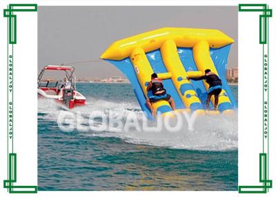 China Juegos inflables del agua del barco del pez volador 6/2 persona los 4.5m L x los 3.9m W en venta