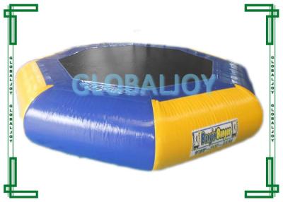 China Inflatable PVC tarpaulin Water Trampoline / Floating Air Jumping Trampoline for sale