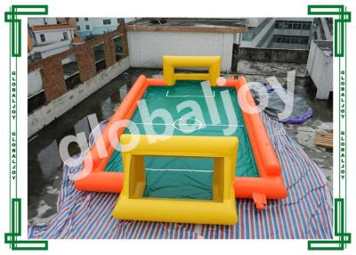 China Inflatable Sport Game , Outdoor Inflatable Soccer Field / Football Pitch / Football Arena for sale