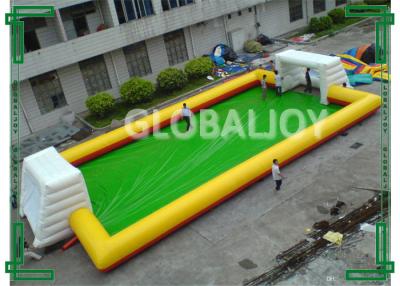 China PVC Tarpaulin Inflatable Sport Game Football Field / Inflatable Football Pitch for sale