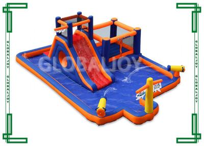 China Outdoor 0.55mm PVC Bounce House Inflatable Water Slide For Kids And Adults for sale